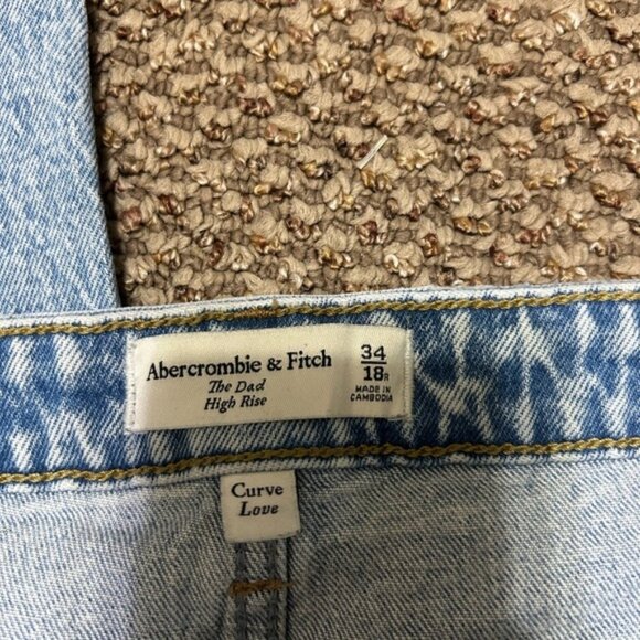 Abercrombie   Fitch The Dad High Rise Curve Love Jean - Picture 8 of 9